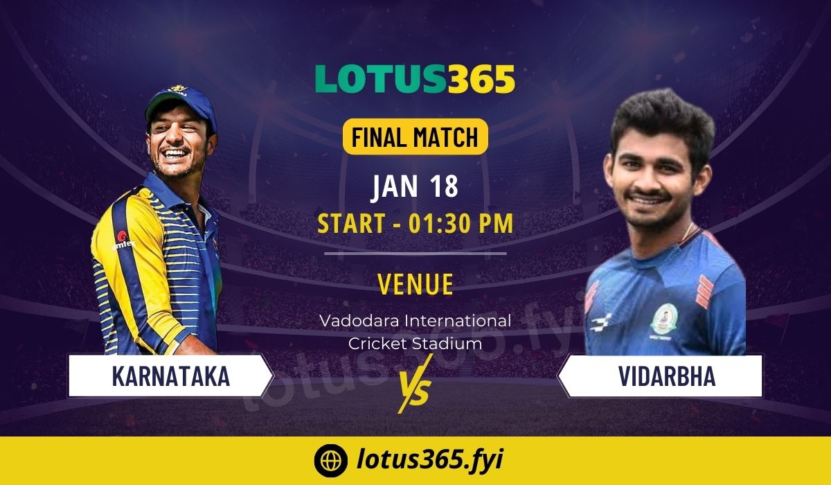 You are currently viewing Karnataka vs. Vidarbha, Final Clash: Teams, Predictions, and Key Players